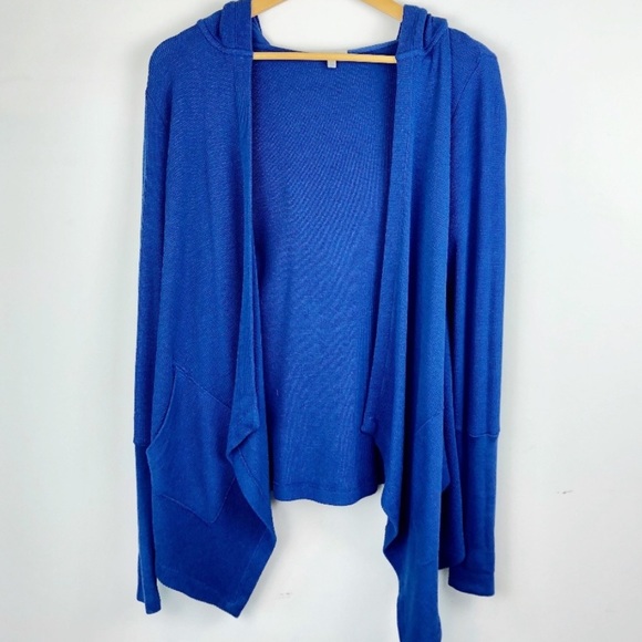 Mod-o-doc Thermal Blue Hooded Cardigan - Picture 2 of 9